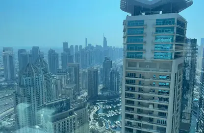 Apartment - 1 Bedroom - 2 Bathrooms for rent in MAG 218 - Dubai Marina - Dubai