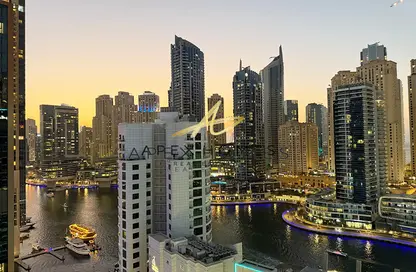 شقة - غرفة نوم - 1 حمام للايجار في برج سفير - دبي مارينا - دبي