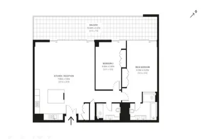 Apartment - 2 Bedrooms - 3 Bathrooms for sale in Azure - Dubai Marina - Dubai