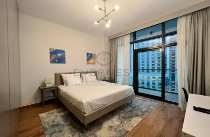 صورة لـ غرفة- غرفة النوم شقة - 2 غرف نوم - 3 حمامات للايجار في دبي مارينا مون - دبي مارينا - دبي ، صورة رقم 1
