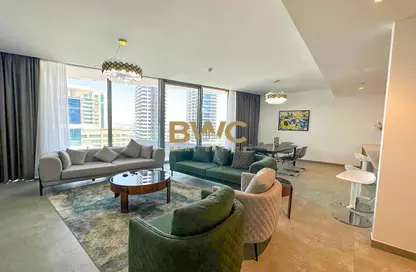 Living / Dining Room image for: Apartment - 2 Bedrooms - 3 Bathrooms for sale in Stella Maris - Dubai Marina - Dubai, Image 1