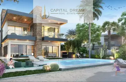 Townhouse - 6 Bedrooms - 6 Bathrooms for sale in Costa Brava at DAMAC Lagoons - Damac Lagoons - Dubai