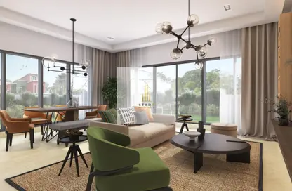 Living Room image for: Townhouse - 3 Bedrooms - 3 Bathrooms for sale in Portofino - Damac Lagoons - Dubai, Image 1