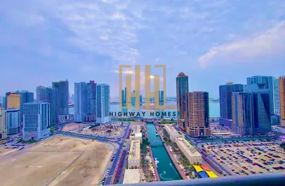 Apartment - 1 Bedroom - 2 Bathrooms for rent in Palm Tower 3 - Palm Towers - Al Majaz - Sharjah