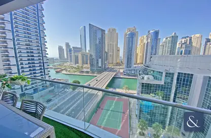 Outdoor Building image for: Apartment - 3 Bedrooms - 4 Bathrooms for sale in The Waves Tower A - The Waves - Dubai Marina - Dubai, Image 1