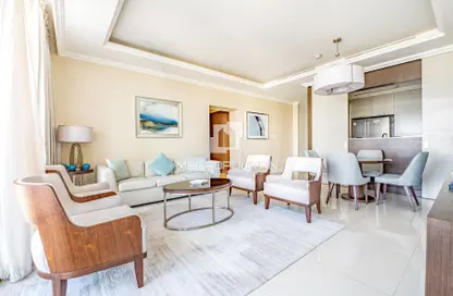 شقة - غرفة نوم - 2 حمامات للايجار في فندق ادريس فاونتن فيوز - العنوان رزيدنس فاونتن فيوز - دبي وسط المدينة - دبي