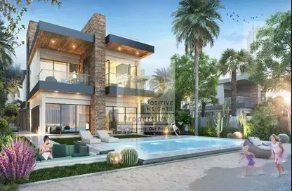 Townhouse - 3 Bedrooms - 4 Bathrooms for sale in Costa Brava at DAMAC Lagoons - Damac Lagoons - Dubai