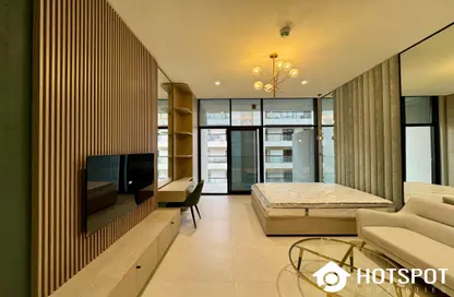 Living Room image for: Apartment - 1 Bathroom for rent in Westwood By IMTIAZ - Al Furjan - Dubai, Image 1