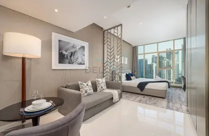 Apartment - Studio - 1 Bathroom for rent in Damac Maison Prive B - Damac Maison Prive - Business Bay - Dubai