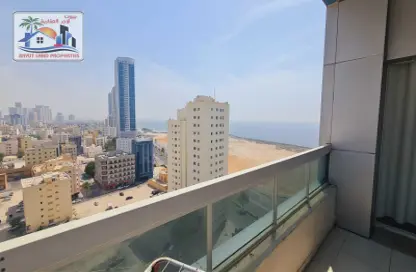 شقة - غرفة نوم - 2 حمامات للايجار في مساكن كورنيش عجمان - طريق كورنيش عجمان - عجمان