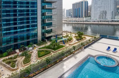 Apartment - Studio - 1 Bathroom for sale in Waves Tower - Business Bay - Dubai