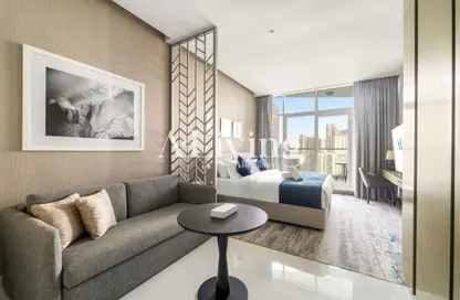 Apartment - Studio - 1 Bathroom for rent in Damac Maison Prive B - Damac Maison Prive - Business Bay - Dubai