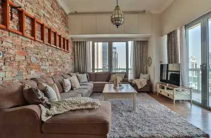 صورة لـ غرفة المعيشة شقة - 2 غرف نوم - 2 حمامات للايجار في 8 بوليفارد ووك - شيخ محمد بن راشد بوليفار - دبي وسط المدينة - دبي ، صورة رقم 1