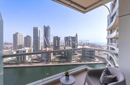 Balcony image for: Apartment - 1 Bedroom - 2 Bathrooms for rent in Dorra Bay - Dubai Marina - Dubai, Image 1