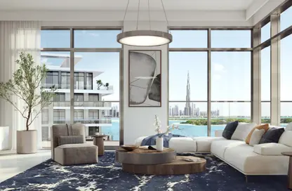 Living Room image for: Apartment - 3 Bedrooms - 3 Bathrooms for sale in The Cove II Building 4 - The Cove ll - Dubai Creek Harbour (The Lagoons) - Dubai, Image 1