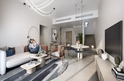 Living / Dining Room image for: Townhouse - 4 Bedrooms - 5 Bathrooms for sale in Yas Park Views - Yas Island - Abu Dhabi, Image 1