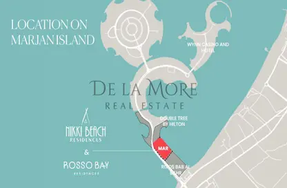 صورة لـ موقع على الخريطة شقة - 2 غرف نوم - 3 حمامات للبيع في روسو باي ريزيدنس - جزيرة المرجان - رأس الخيمة ، صورة رقم 1