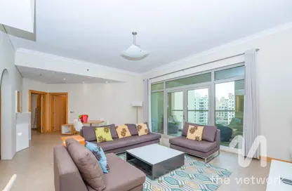 Apartment - 2 Bedrooms - 4 Bathrooms for rent in Al Das - Shoreline Apartments - Palm Jumeirah - Dubai