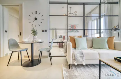 Living Room image for: Apartment - 1 Bedroom - 1 Bathroom for rent in Collective - Dubai Hills Estate - Dubai, Image 1