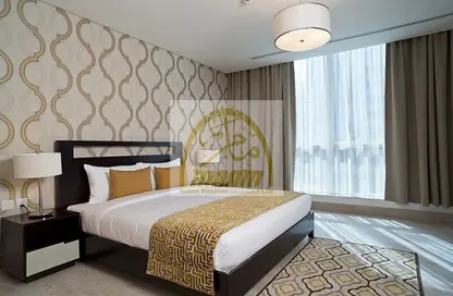 Room / Bedroom image for: Apartment - 1 Bedroom - 2 Bathrooms for rent in Zakher MAAM Residence - Al Najda Street - Abu Dhabi, Image 1