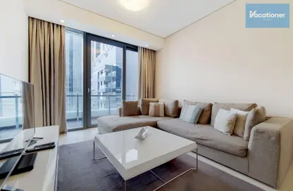 Living Room image for: Apartment - 2 Bedrooms - 2 Bathrooms for rent in Silverene Tower B - Silverene - Dubai Marina - Dubai, Image 1