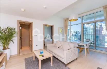 Living / Dining Room image for: Apartment - 2 Bedrooms - 2 Bathrooms for rent in Studio One - Dubai Marina - Dubai, Image 1