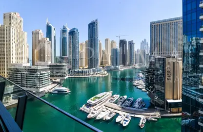 Apartment - 2 Bedrooms for rent in Silverene Tower A - Silverene - Dubai Marina - Dubai