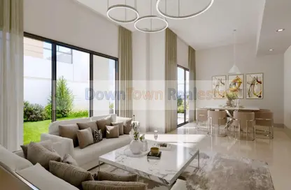 Living / Dining Room image for: Townhouse - 4 Bedrooms - 5 Bathrooms for sale in AZHA Community - Al Amerah - Ajman, Image 1