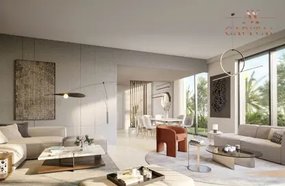 Living Room image for: Townhouse - 3 Bedrooms - 3 Bathrooms for sale in Aura - Tilal Al Ghaf - Dubai, Image 1