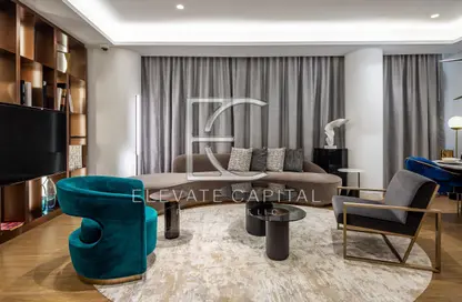 Living Room image for: Apartment - 2 Bedrooms - 3 Bathrooms for sale in SO and  Uptown - Uptown Dubai - Jumeirah Lake Towers - Dubai, Image 1