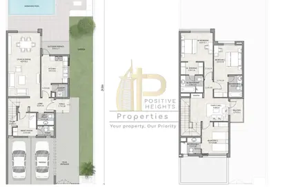 Townhouse - 3 Bedrooms - 5 Bathrooms for sale in The Pulse Beachfront - The Pulse - Dubai South (Dubai World Central) - Dubai