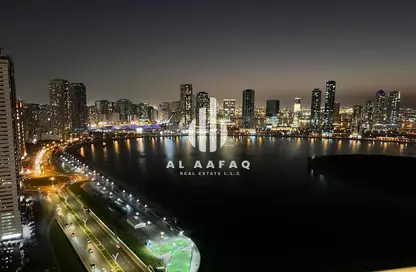 Apartment - 3 Bedrooms - 3 Bathrooms for rent in Beach Tower 1 - Al Khan Lagoon - Al Khan - Sharjah