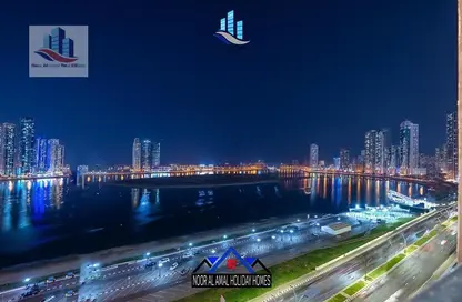 دوبلكس - 5 غرف نوم - 6 حمامات للايجار في 2 برج الشاطئ - الخان لاجون - الخان - الشارقة