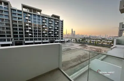 Balcony image for: Apartment - 1 Bedroom - 1 Bathroom for rent in Azizi Riviera 19 - Meydan One - Meydan - Dubai, Image 1
