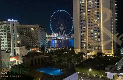 Apartment - 2 Bedrooms - 2 Bathrooms for rent in Al Fattan Marine Towers - Jumeirah Beach Residence - Dubai