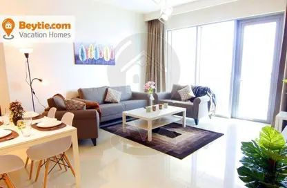 Living / Dining Room image for: Apartment - 1 Bedroom - 1 Bathroom for rent in Harbour Views 2 - Dubai Creek Harbour (The Lagoons) - Dubai, Image 1