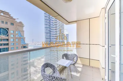 صورة لـ شرفة شقة - 2 غرف نوم - 2 حمامات للبيع في برج سولافا - دبي مارينا - دبي ، صورة رقم 1