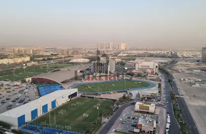 شقة - 1 حمام للايجار في برج هيرا - مدينة دبي الرياضية - دبي