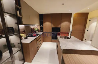 صورة لـ مطبخ شقة - غرفة نوم - 2 حمامات للبيع في بيفرلي بوليفارد - ارجان - دبي ، صورة رقم 1