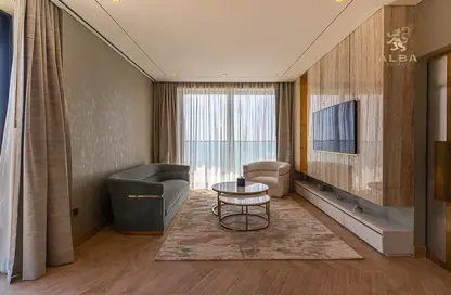 Living Room image for: Apartment - 1 Bathroom for sale in Portofino Hotel - The Heart of Europe - The World Islands - Dubai, Image 1