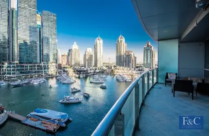 شقة - غرفة نوم - 2 حمامات للايجار في مارينا تيراس - دبي مارينا - دبي