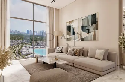 Living Room image for: Apartment - 1 Bedroom - 2 Bathrooms for sale in 320 Riverside Crescent - Sobha Hartland II - Mohammed Bin Rashid City - Dubai, Image 1