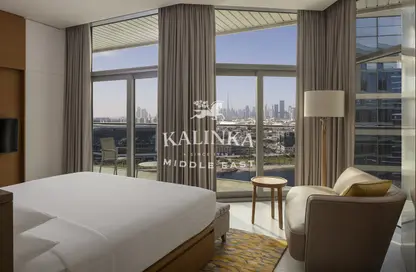 النزل و الشقق الفندقية - غرفة نوم - 2 حمامات للايجار في ماريوت ماركيز دبي - بورسعيد - ديرة - دبي