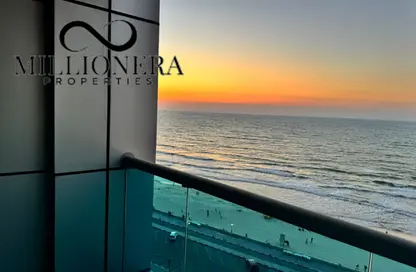 Apartment - 2 Bedrooms - 2 Bathrooms for rent in Ajman Corniche Residences - Ajman Corniche Road - Ajman