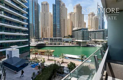 Apartment - 1 Bathroom for sale in Silverene Tower B - Silverene - Dubai Marina - Dubai