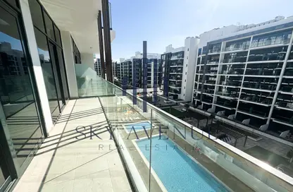 Balcony image for: Apartment - 1 Bedroom - 1 Bathroom for rent in AZIZI Riviera 26 - Meydan One - Meydan - Dubai, Image 1