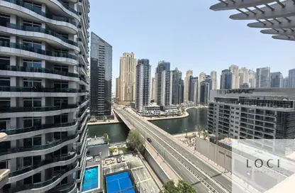 Apartment - Studio - 1 Bathroom for rent in Zumurud Tower - Dubai Marina - Dubai