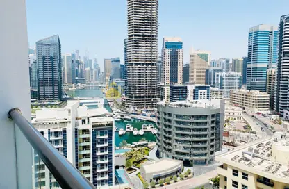 شقة - غرفة نوم - 2 حمامات للايجار في برج دي إي سي 2 - D.E.C.  أبراج - دبي مارينا - دبي