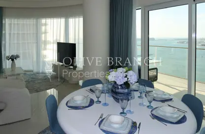 Apartment - 3 Bedrooms - 4 Bathrooms for rent in Grand Bleu Tower 1 - EMAAR Beachfront - Dubai Harbour - Dubai