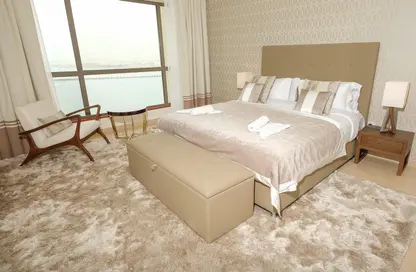Room / Bedroom image for: Apartment - 2 Bedrooms - 2 Bathrooms for rent in Sadaf 4 - Sadaf - Jumeirah Beach Residence - Dubai, Image 1